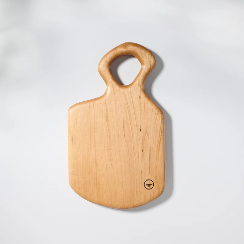 Organic Shaped Large Wood Serving Board - carved and shaped by hand in local Pennsylvania Walnut, Sycamore, Maple - Large Serving Board